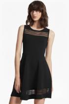 French Connection Tobey Crepe Knit Flared Dress
