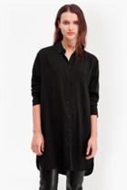 French Connection Embroidery Dot Longline Shirt