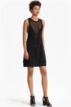 French Connection Engineered Crochet Knit Dress