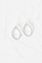 French Connenction Crystal Tear Drop Earrings