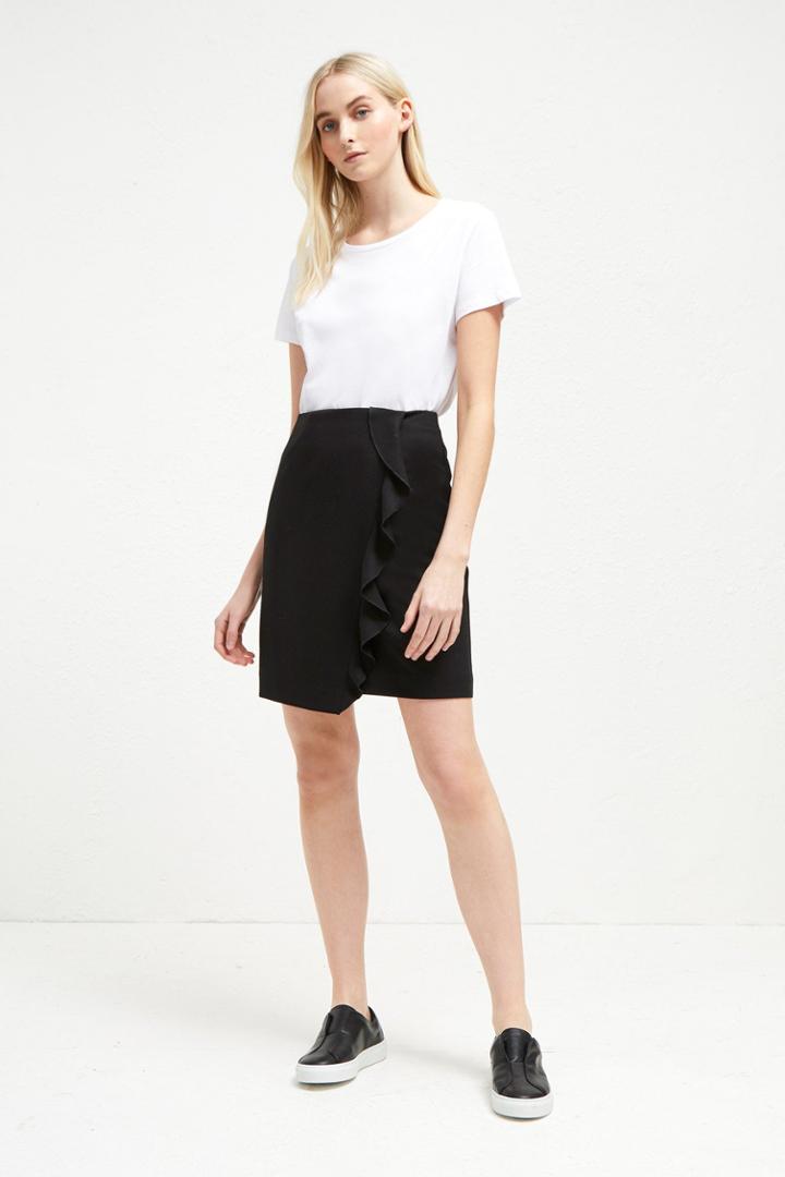 Fcus Sundae Suiting Frill Pencil Skirt