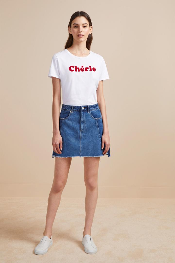 French Connenction Losa Denim Mini Skirt