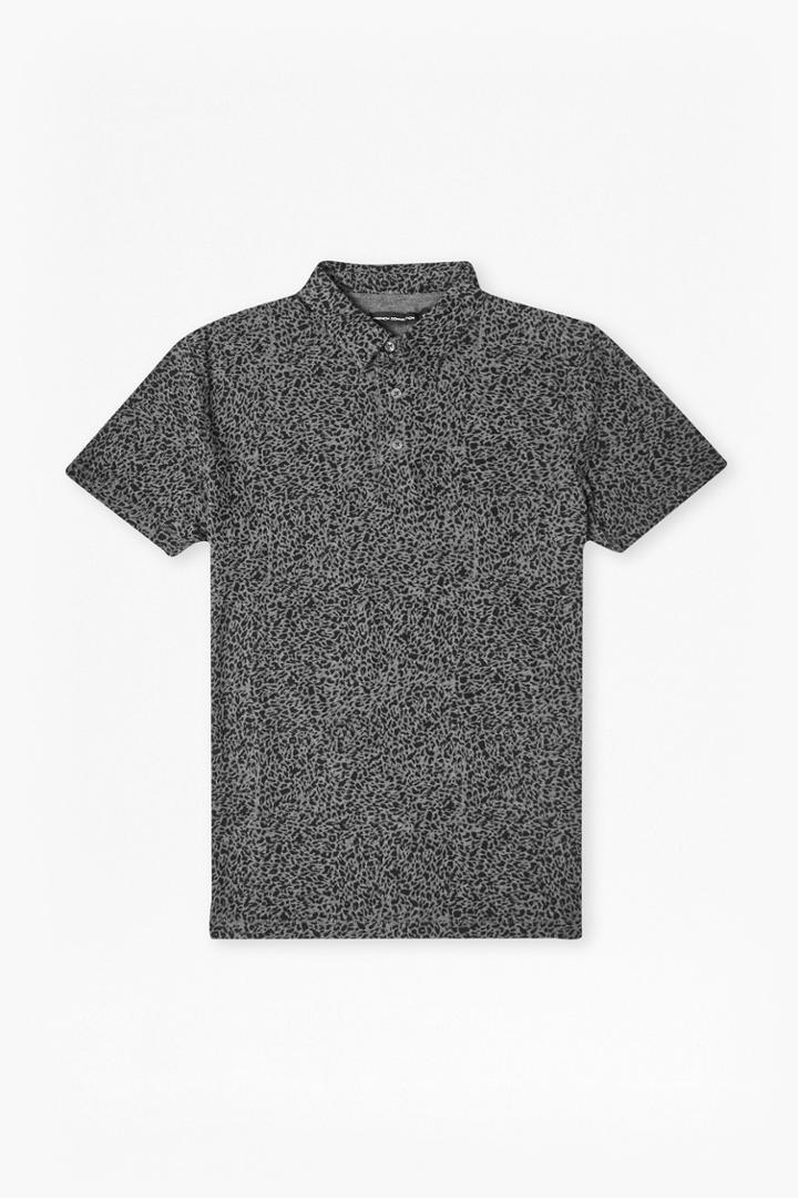 French Connection Leopard Rocks Polo T-shirt