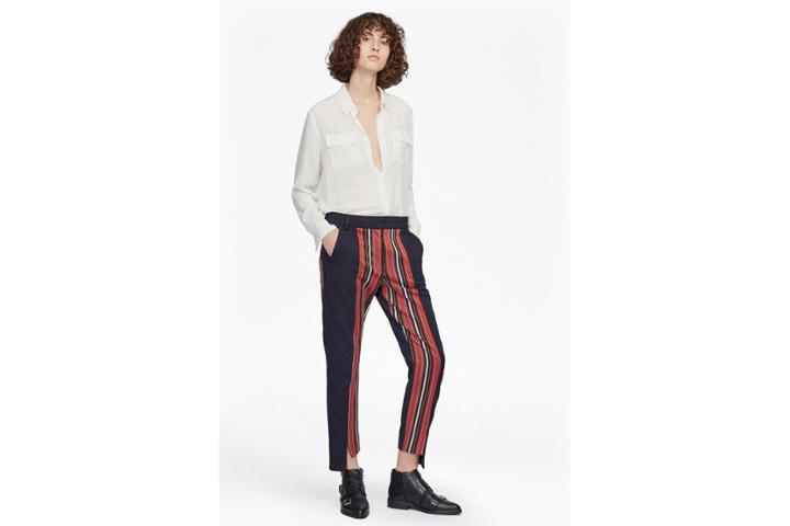 French Connection Dovie Striped Suiting Mix Trousers