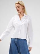 French Connection Zaves Organic Poplin Ruffle Blouse
