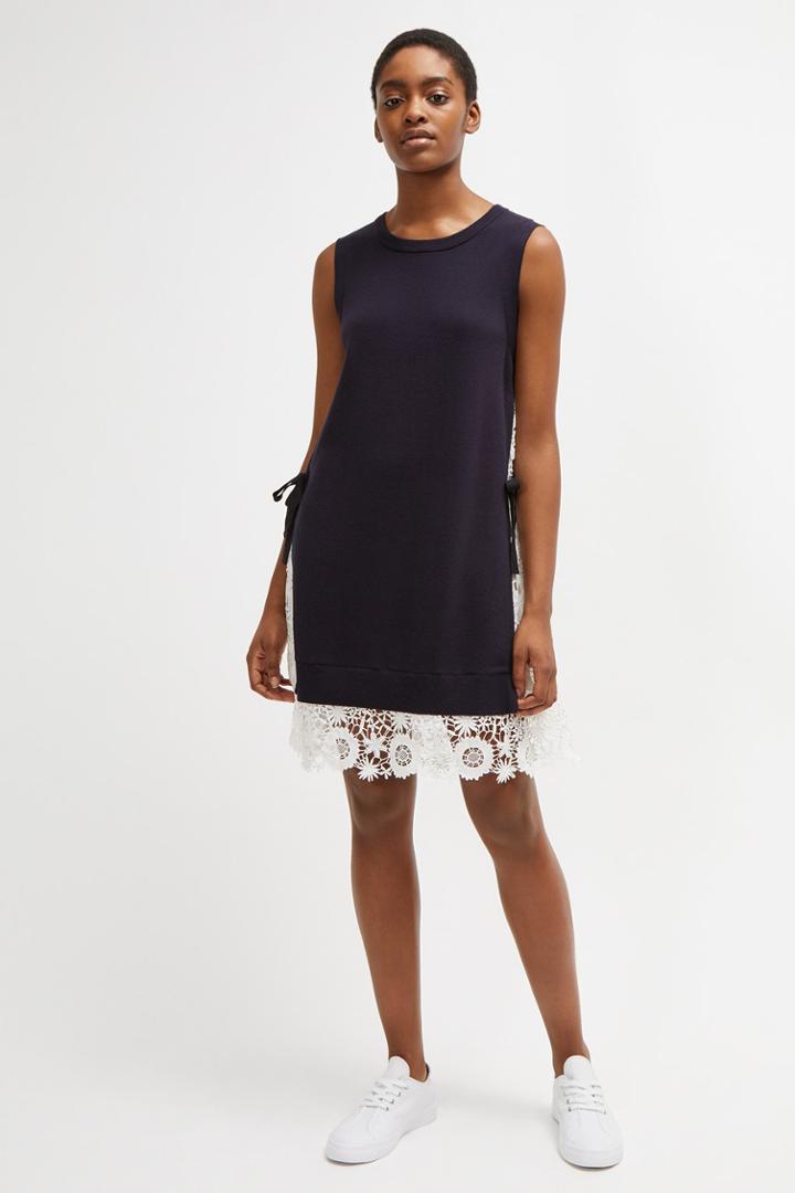 French Connenction Marais Lace Mix Knit Dress