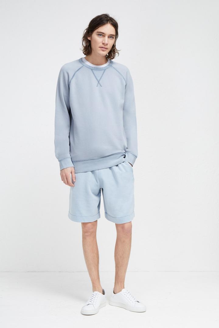French Connenction Acid Wash Crew Neck Sweatshirt