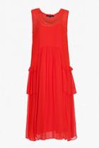 French Connection Rosie Drape Ruffled Dress