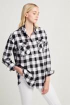 French Connenction Hadley Check Pop Over Shirt