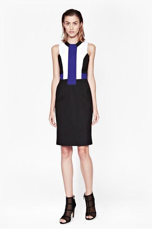 French Connection Edyta Stretch Panel Dress