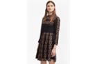 French Connection Prila Drape Embroidered Dress