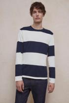 French Connenction Block Stripe Crew Neck T-shirt