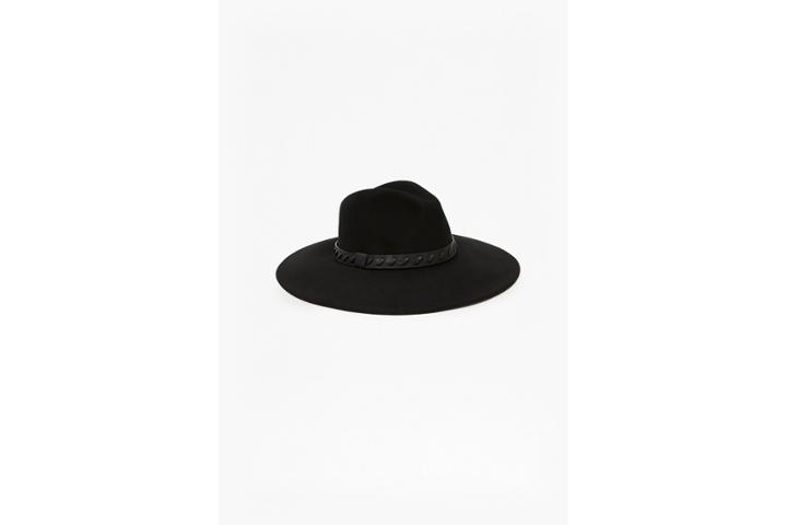French Connection Whipstitch Trim Fedora Hat