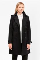 French Connection Freeway Cotton Belted Trench Coat