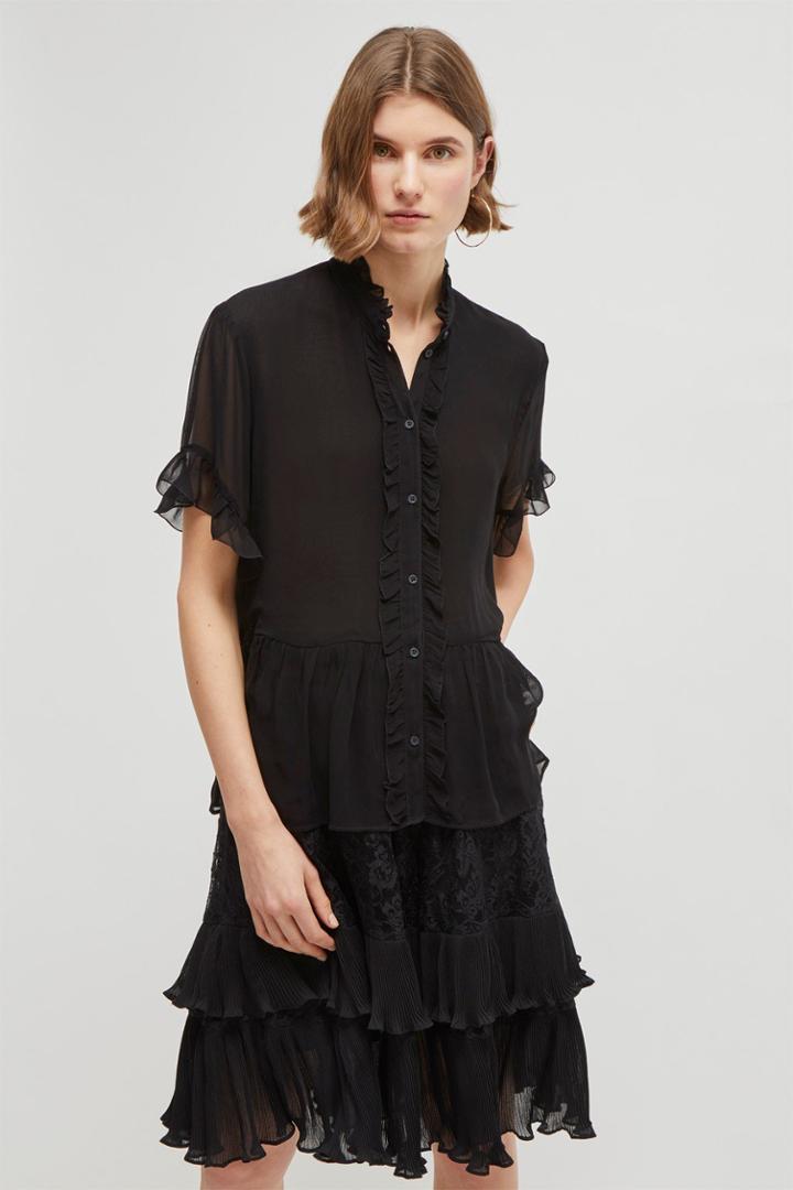 French Connenction Clandre Light Ruffle Blouse