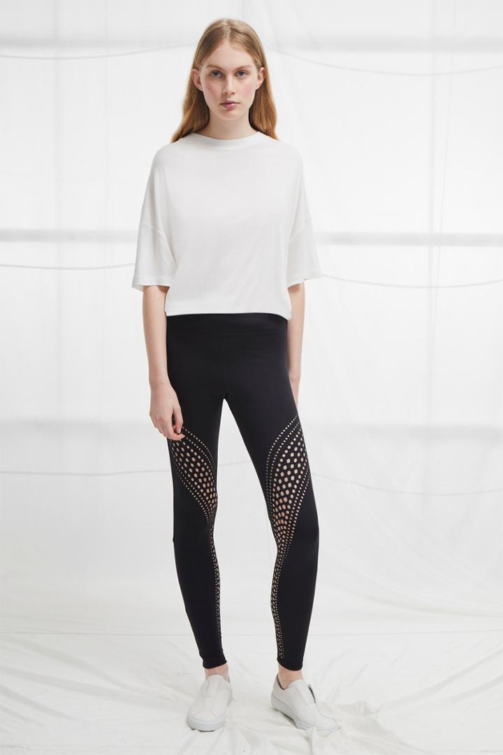 French Connection Laser Cut Jersey Leggings