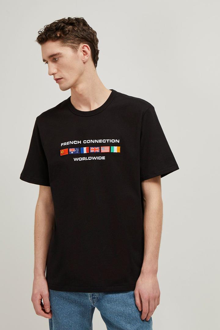 French Connenction French Connection Worldwide Slogan T-shirt