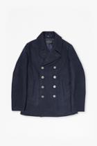 French Connection Marine Melton Double Breast Peacoat