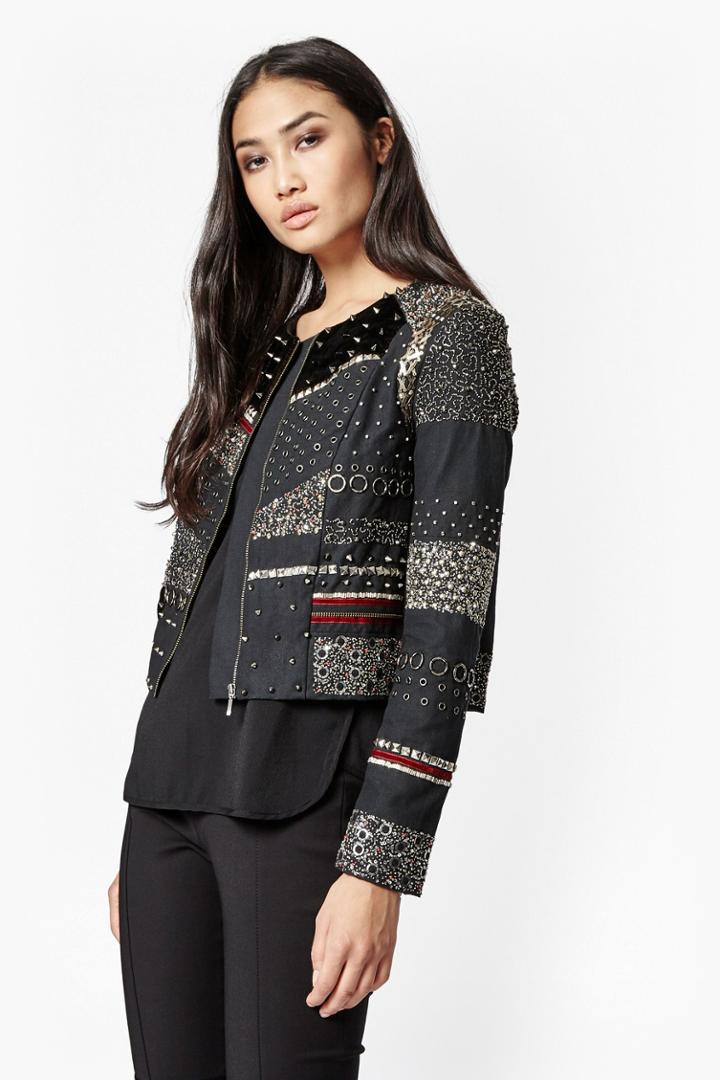 French Connection Dark Angel Biker Jacket