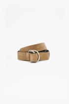 French Connection Casual Suede Ring Belt