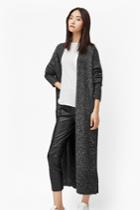 French Connection Flecked Flora Long Cardigan
