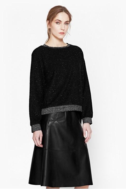 French Connection Sparkle Nights Textured Top