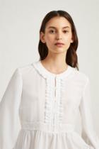 Fcus Crepe Light Lace Blouse