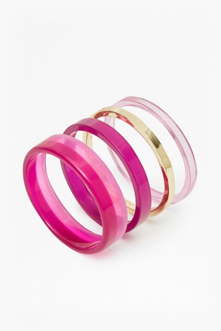 French Connection Colour Block Bangle Set
