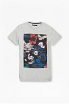 French Connection Flower Glitch Graphic T-shirt