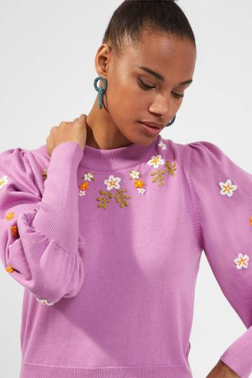 French Connection Kaitlyn Embroidery Sweater