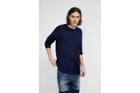 French Connection Indigo Patchwork Knit Jumper