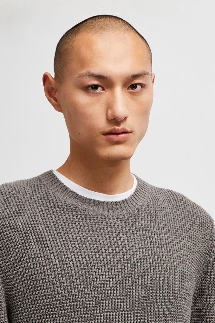 French Connenction Herringbone Waffle Jumper