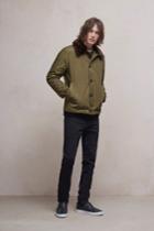 Fcus Bystander Nylon Faux Fur Collar Jacket