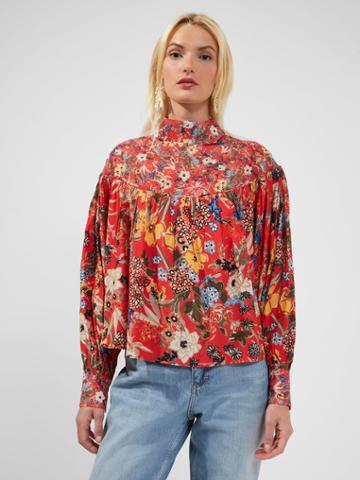 French Connection Blossom Delphine Collared Top