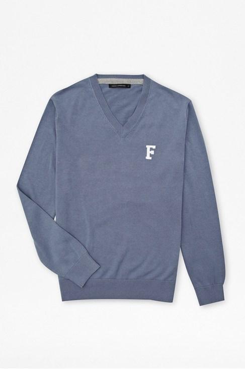 French Connection 'f' V-neck Jumper