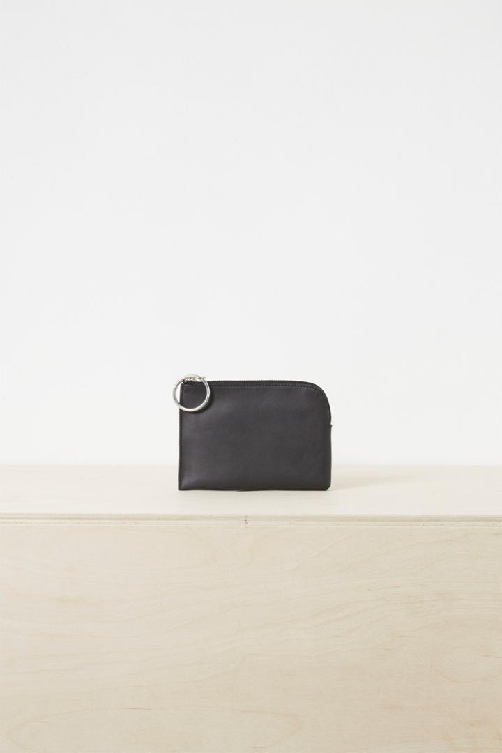 French Connenction Oakley Leather Zip Purse