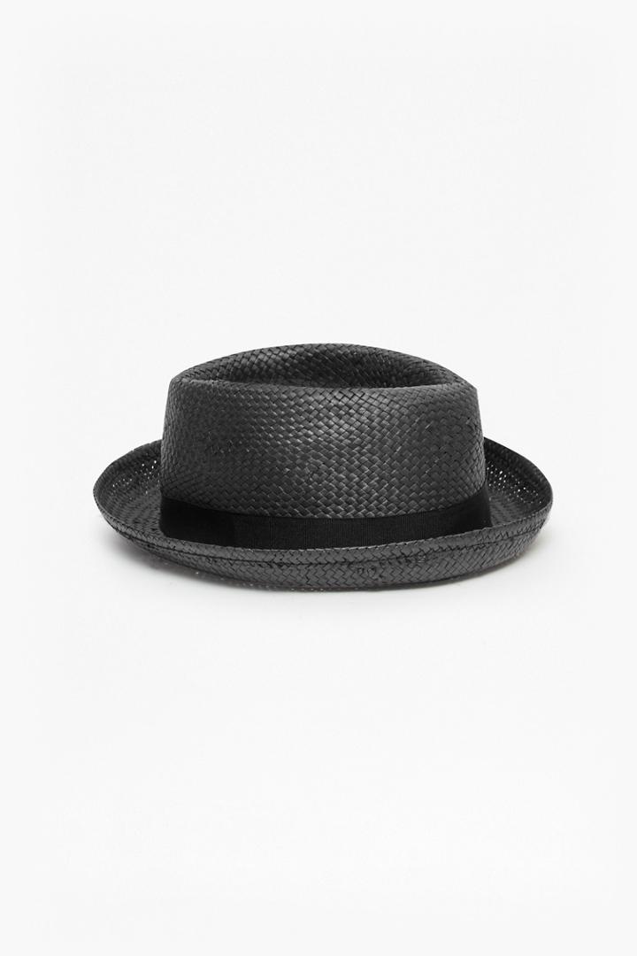 French Connection Pork Pie Straw Hat