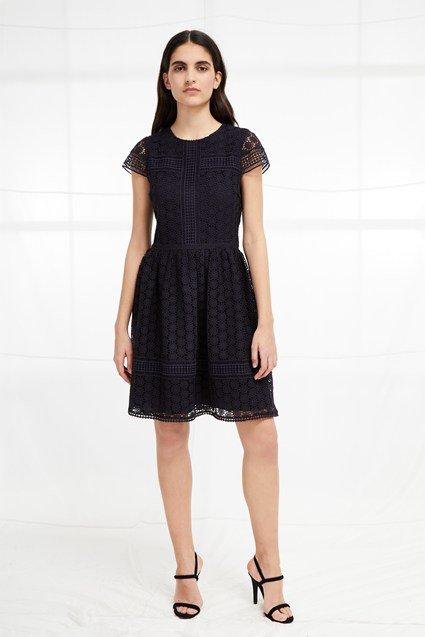 French Connection Parker Lace Fit And Flare Dress