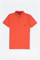 French Connection Simple Garment Dye Polo Shirt