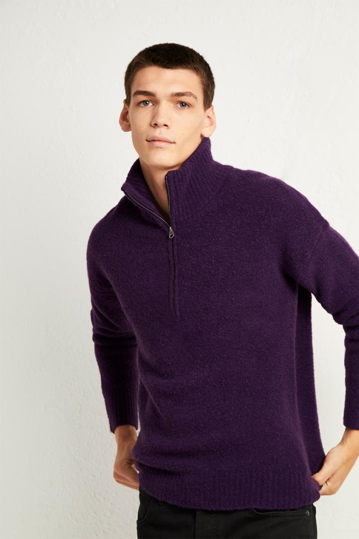 French Connenction Stretch Pile Knit Sweater