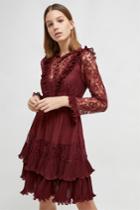 French Connenction Clandre Vintage Lace Mix Dress