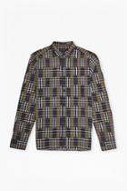 French Connection Ikat Check Slim Fit Shirt