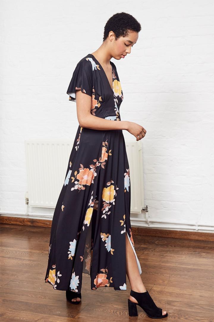 Fcus Shikoku Spaced Jersey Maxi Dress
