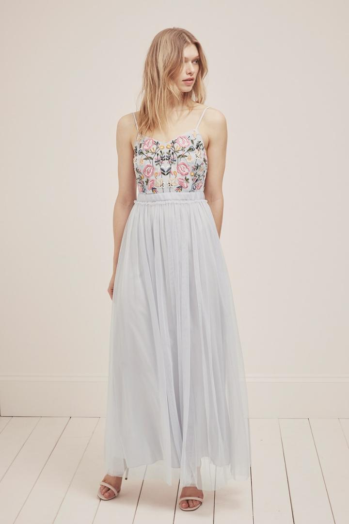 Fcus Genoa Embroidered Maxi Dress