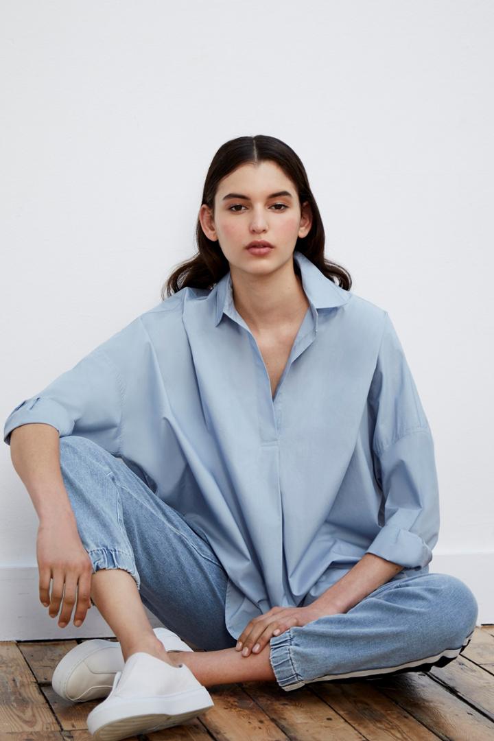French Connenction Rhodes Poplin Relaxed Fit Shirt