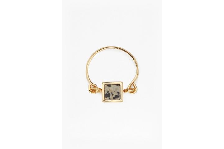 French Connection Semi Precious Square Ring