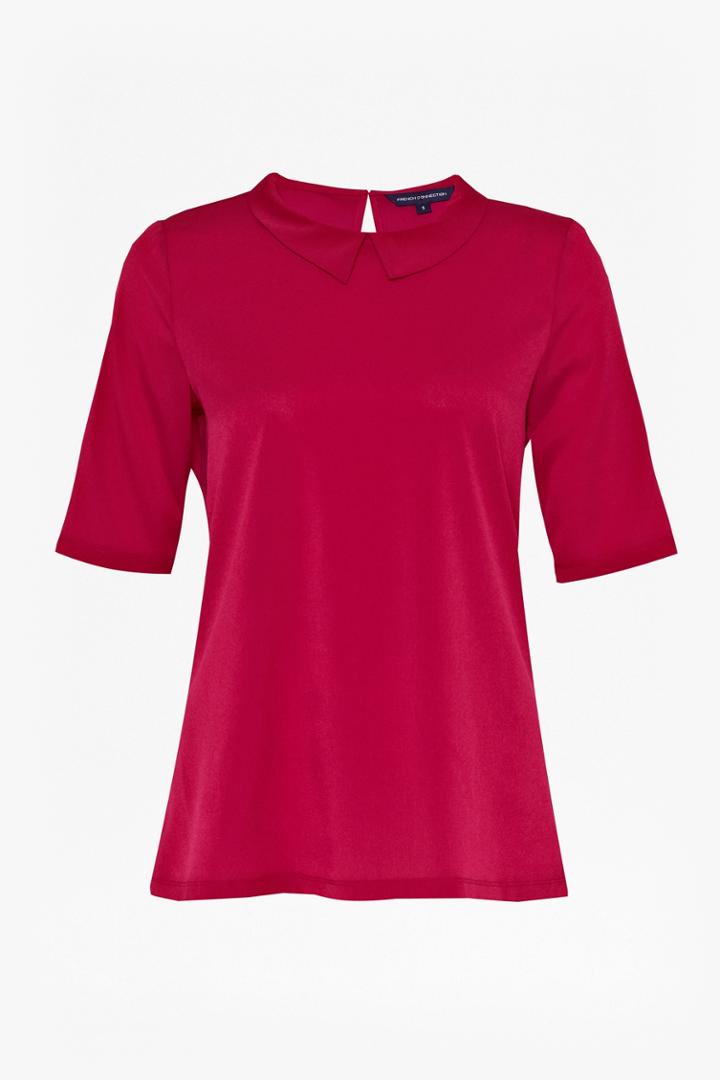 French Connection Classic Polly Collared Top