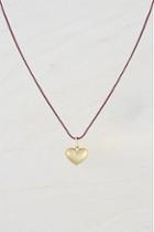 French Connenction Mini Heart Charm Necklace
