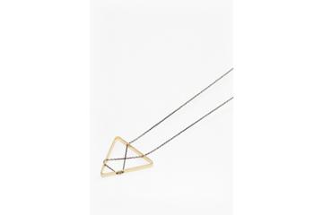 French Connection Geo Triangle Pendant Necklace