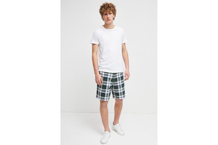 French Connection Laundered Oxford Check Shorts